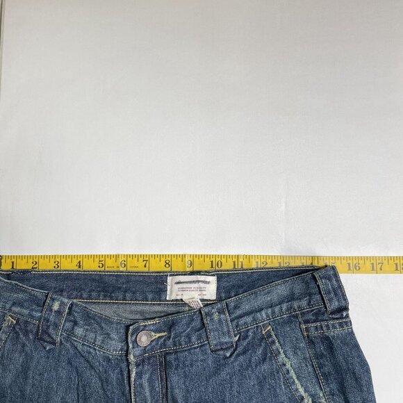 Abercrombie & Fitch Flare Jeans Size 2 Distressed Cotton Vintage Baggy New - Picture 13 of 15